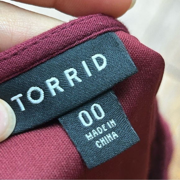 Torrid Mini Gauze Lace-Up Skater Dress - Picture 8 of 10